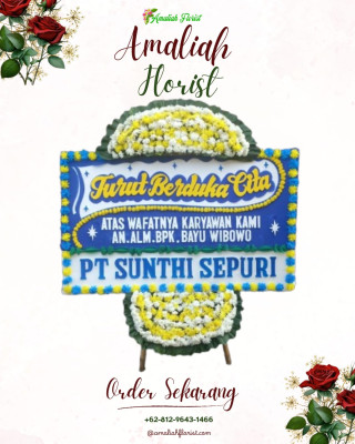 Papan Bunga Duka di Bonggo