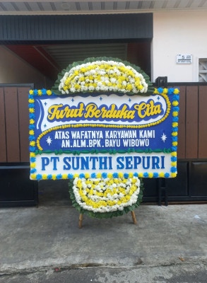 Papan Bunga Duka di Bonggo