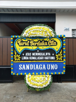 Papan Bunga Duka di Bonggo